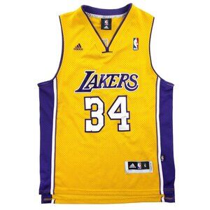 Los Angeles Lakers Basketball Jersey Shaquille O'Neal 34 NBA Adidas Small +2